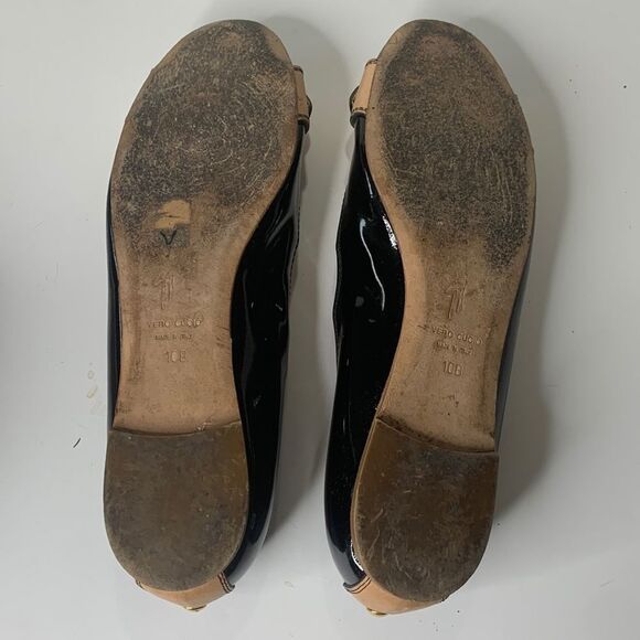 Giuseppe Zanotti Italian black patent leather buckled flats - Picture 8 of 12